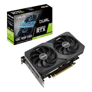 CARTE GRAPHIQUE NVIDIA RTX 3060 ASUS DUAL OC 12GO V2 3DP / 1 HDMI