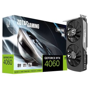 CARTE GRAPHIQUE NVIDIA RTX 4060 ZOTAC TWIN EDGE GDDR6 08GO 128BITS 1HDMI/ 3DP